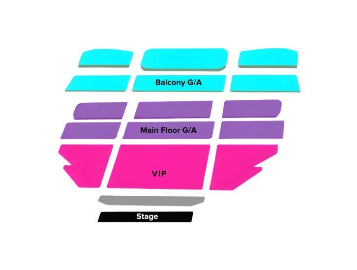 Image of the Harris Theater front of house map