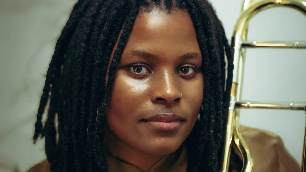 Robyn Smith holding a trumpet