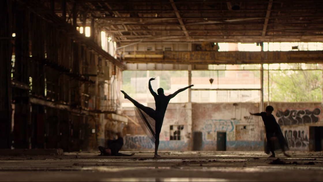 Dancer in a ballet pose