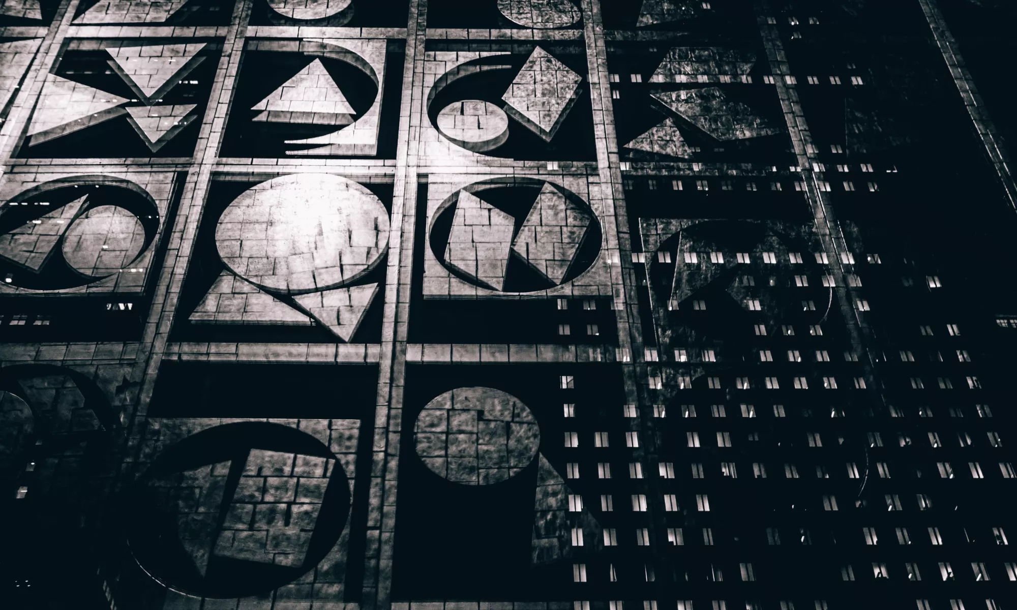 Nevelson sculpture at the Harris Theater