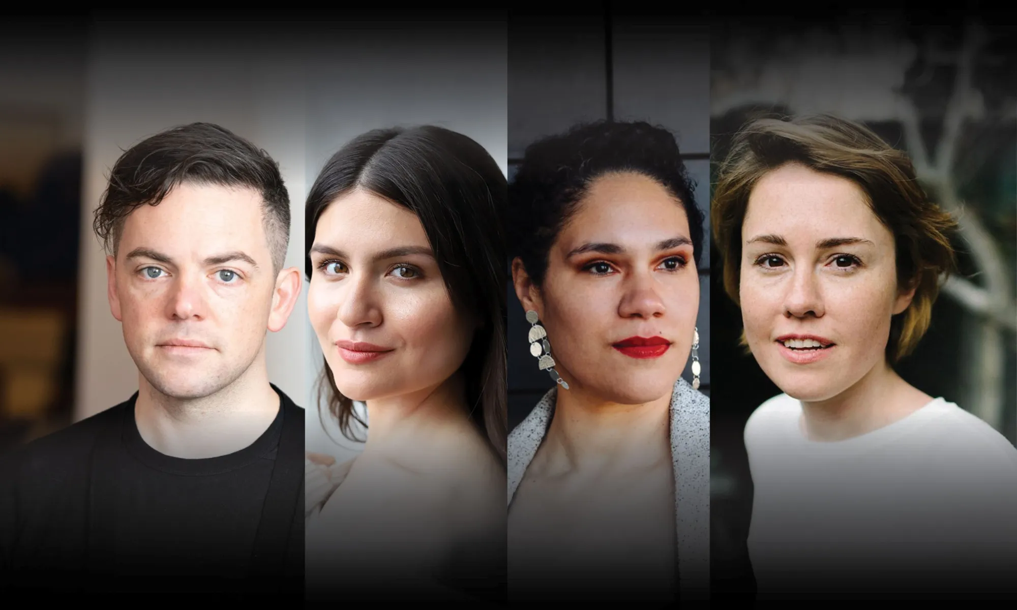 A collage of headshots.