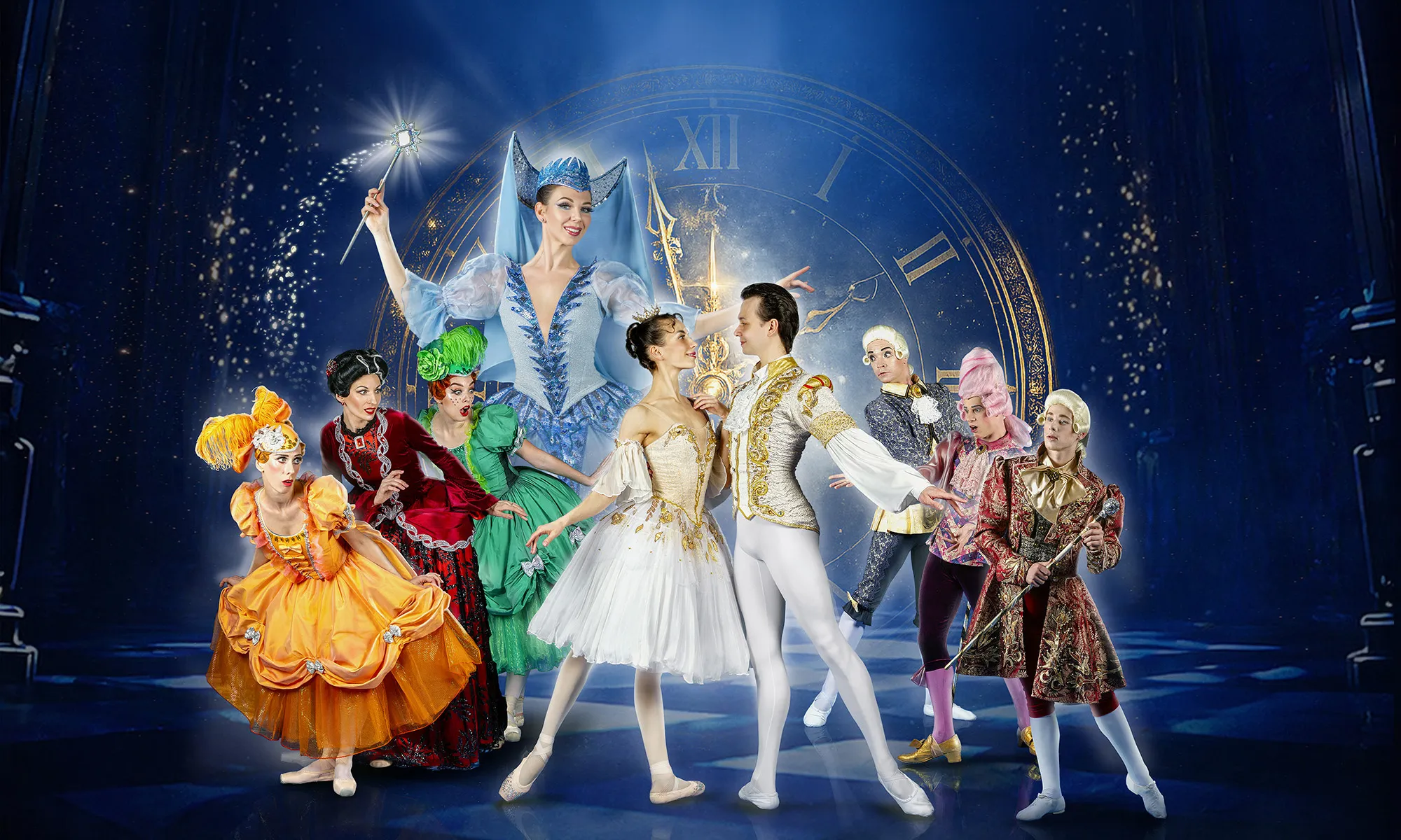 A cast of Cinderella characters