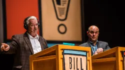 Wait Wait Don't Tell Me Hosts on stage