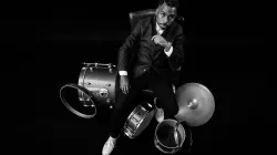 Nate Smith with drum set