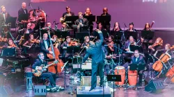 Orbert Davis conducting for the Chicago Jazz Philharmonic