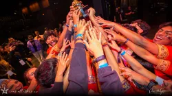 Image is showing the National Champions from RAS XV holding their trophy as a team.