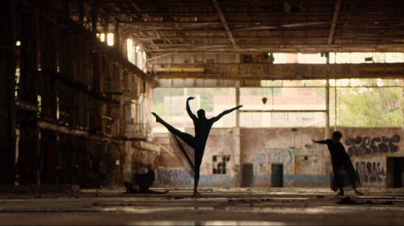 Dancer in a ballet pose