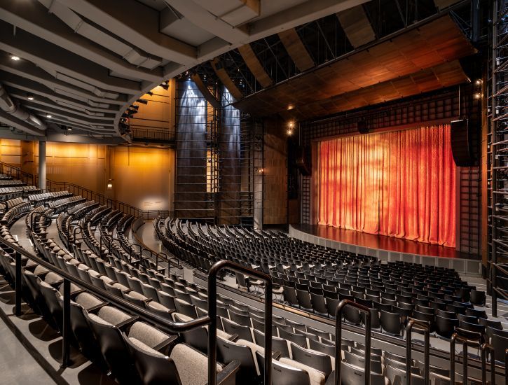 Image of the Harris Theater venue stage left